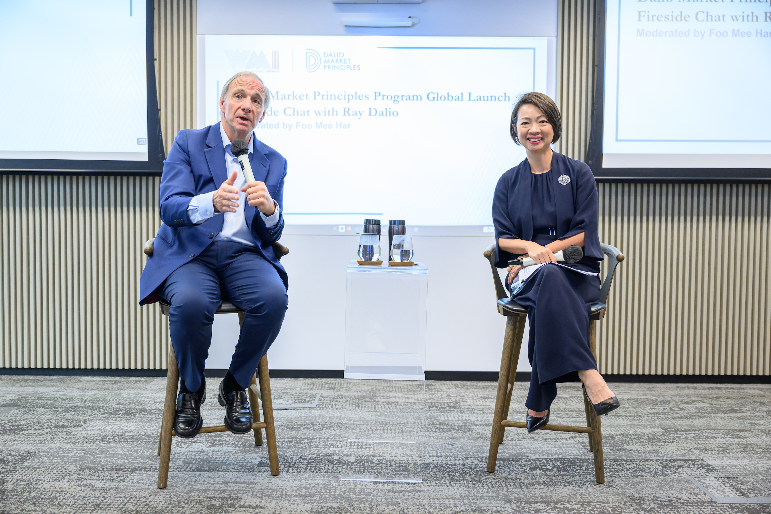 Fireside chat at the Global Launch of the Dalio Market Principles (DMP) Online Program with Ray Dalio, moderated by Foo Mee Har.